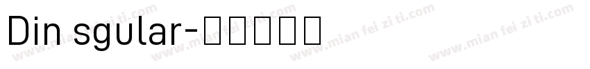 Din sgular字体转换